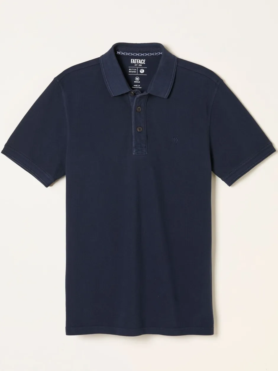 Poloshirts*Fat Face - FatFace - Piqué polo met korte mouwen Marineblauw