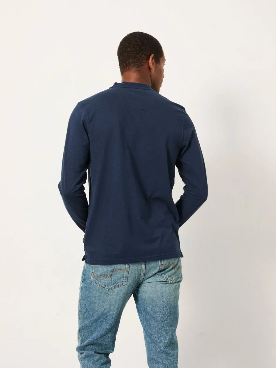 Loungewear|Fat Face - FatFace Long Sleeve Woodside Slub Marineblauw