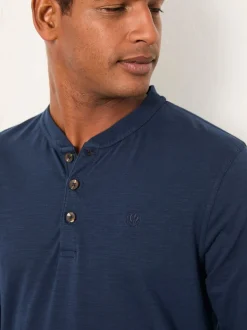 Loungewear|Fat Face - FatFace Long Sleeve Woodside Slub Marineblauw