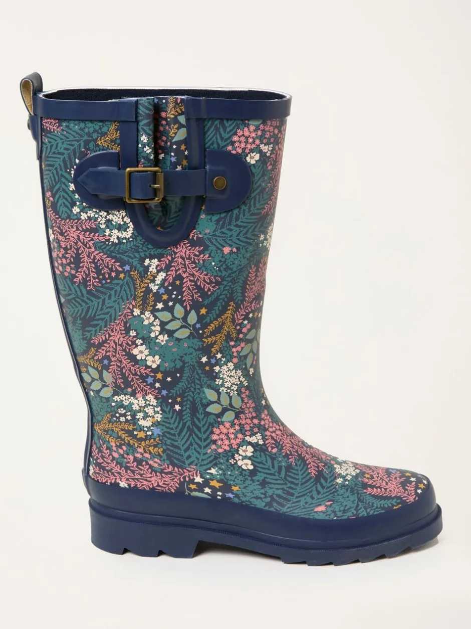 Laarzen*Fat Face - FatFace Rubber Printed Welly Marineblauw