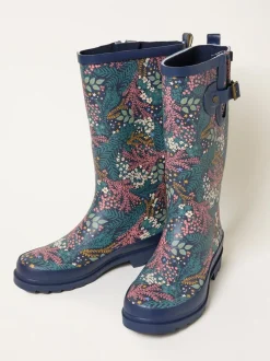 Laarzen*Fat Face - FatFace Rubber Printed Welly Marineblauw