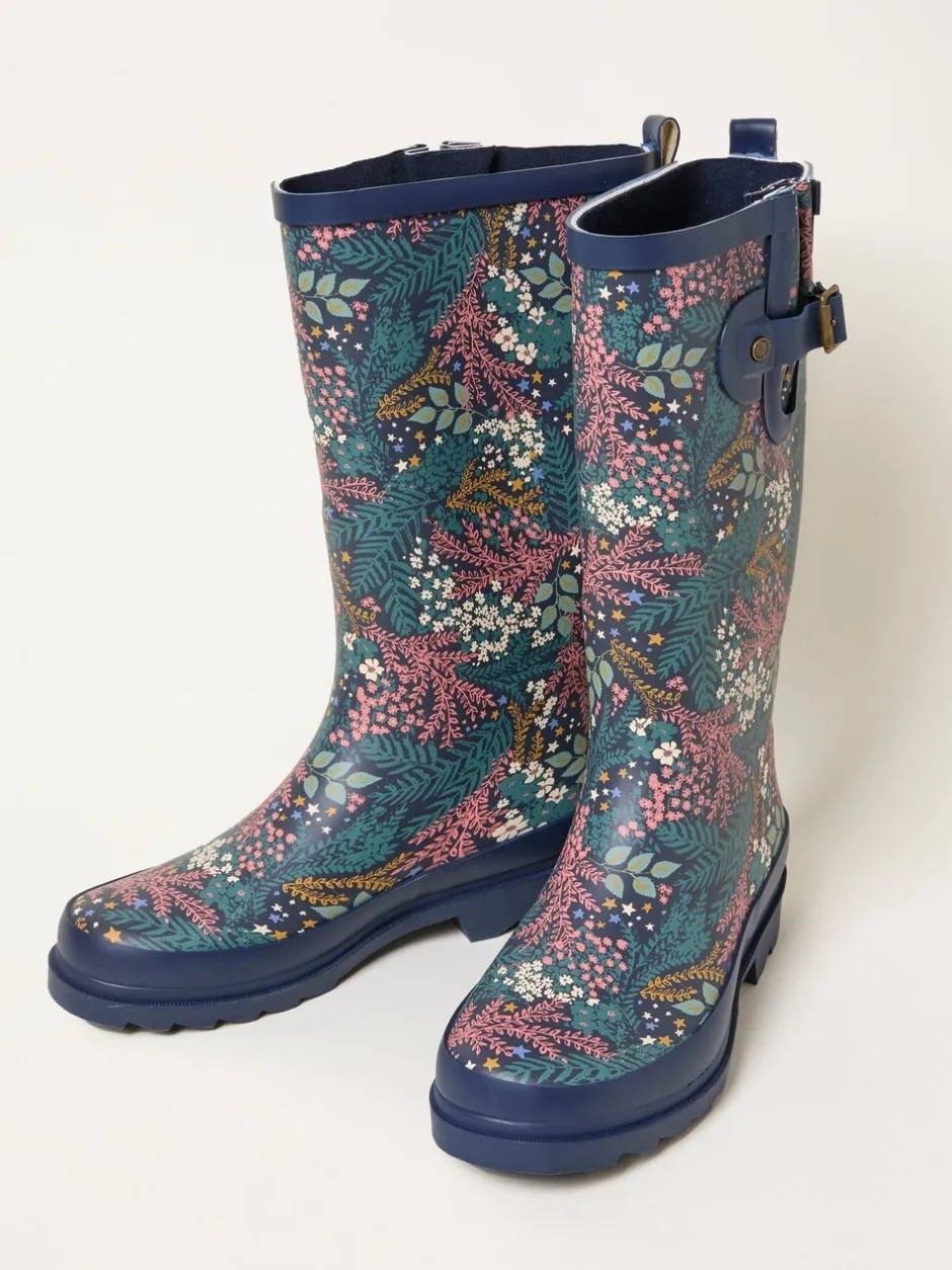 Laarzen*Fat Face - FatFace Rubber Printed Welly Marineblauw