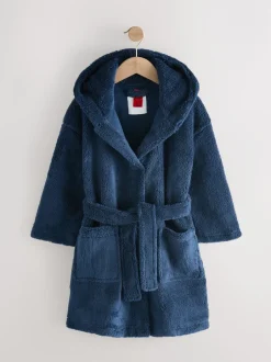 Kamerjassen|Next - Fleece badjaspyjama (1.5-16jr) Marineblauw