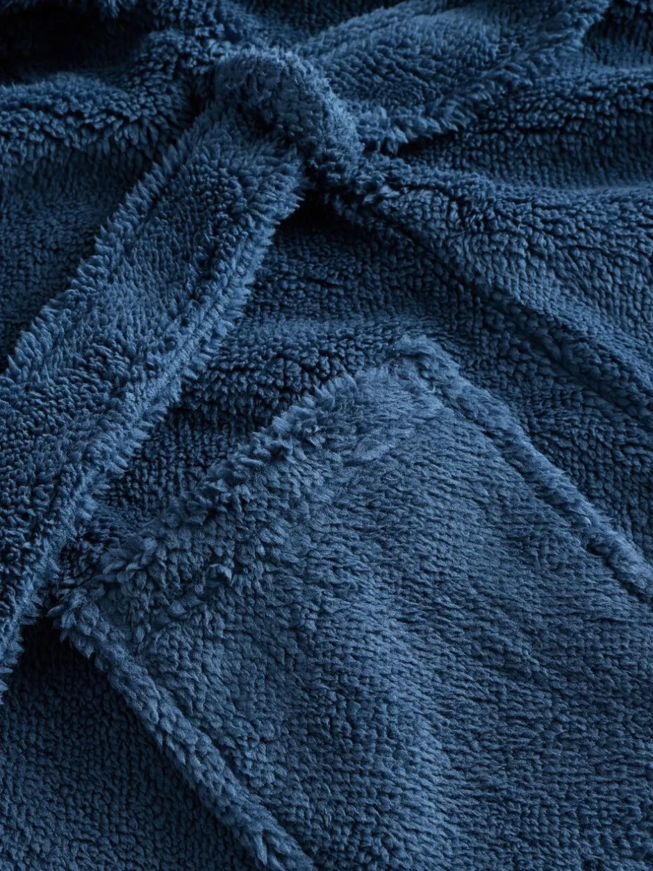 Kamerjassen|Next - Fleece badjaspyjama (1.5-16jr) Marineblauw