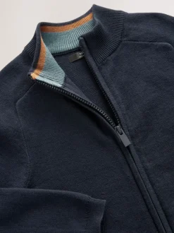 Schoolkleding|Truien En Breisels|Next Marineblauw - Gebreid vest met rits (3-16 jr)