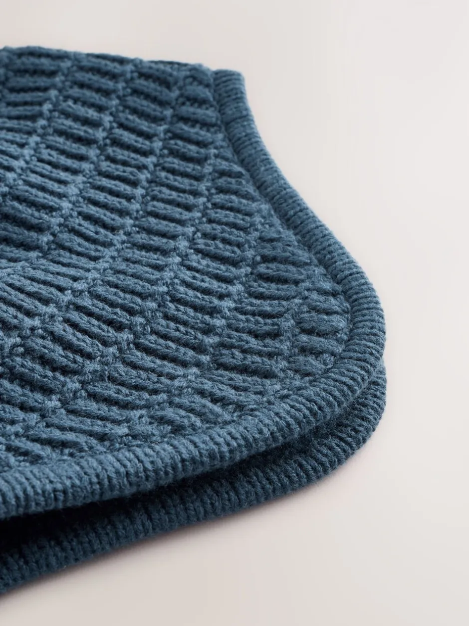 Mutsjes En Antikrabwantjes|Mutsen, Handschoenen En Sjaals*Next - Gebreide pilotenmuts voor baby's met pompon (0mnd -2jr) Marineblauw