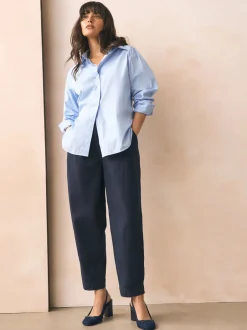 Ruimvallend En Extraruimvallend|Schoenen Met Hakken|Next - Hardware Slingback Block Heels Marineblauw