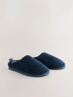 Pantoffels|Loungewear|Next - Instappantoffels met borgvoering Marineblauw