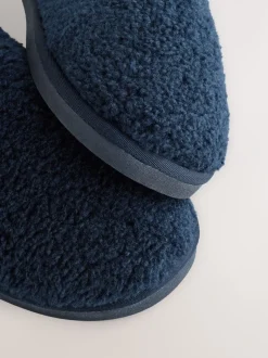 Pantoffels|Loungewear|Next - Instappantoffels met borgvoering Marineblauw