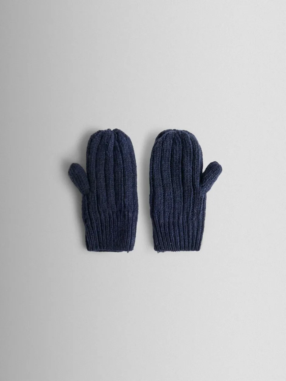 Mutsen, Handschoenen En Sjaals*Jojo Maman Bébé - Knitted Mittens Marineblauw