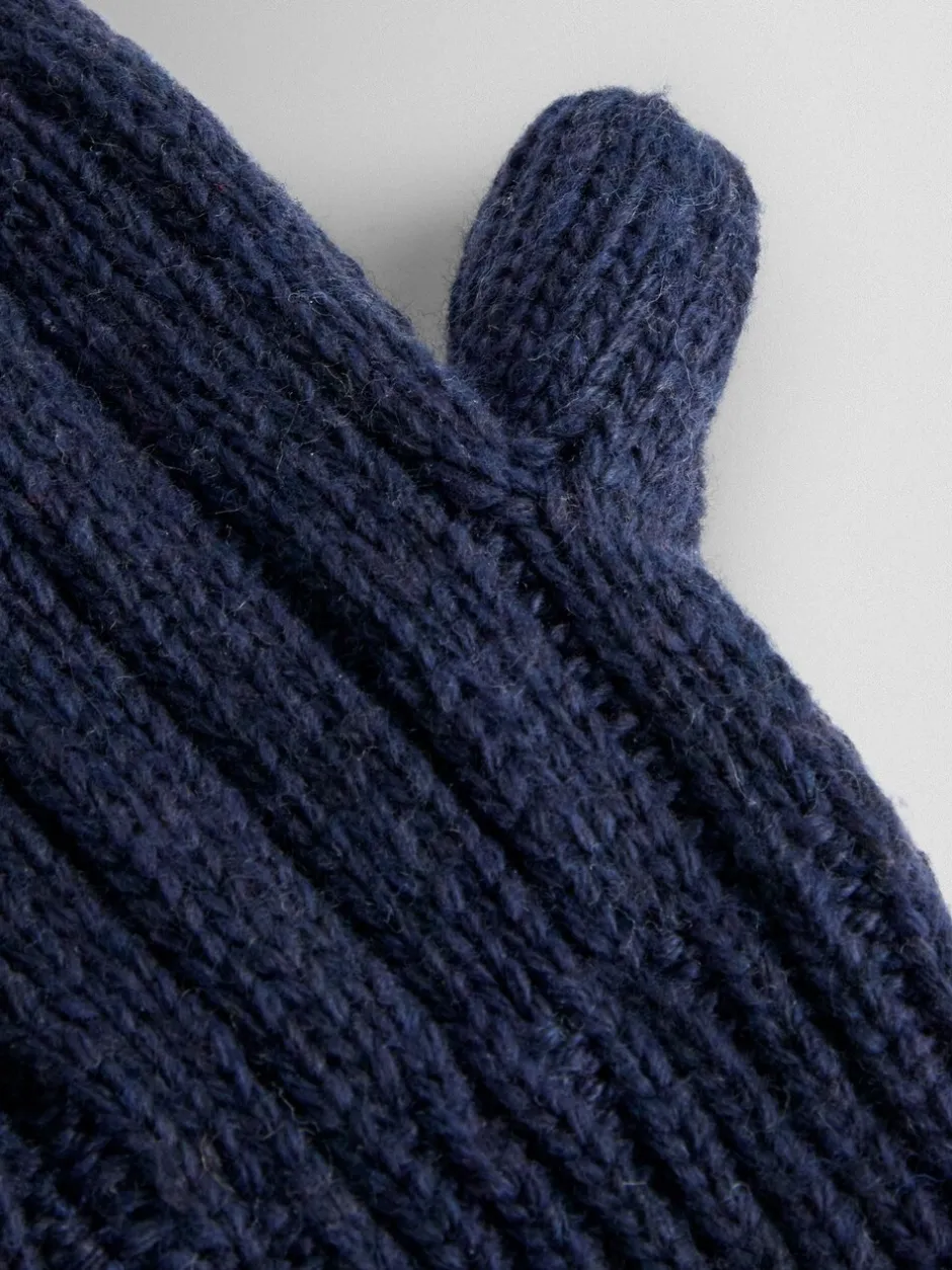 Mutsen, Handschoenen En Sjaals*Jojo Maman Bébé - Knitted Mittens Marineblauw