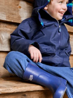Laarzen|Laarzen*Jojo Maman Bébé - Plain Wellies Marineblauw
