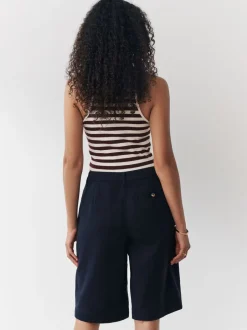 Shorts|Next - Knielange short Marineblauw