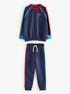 Joggingbroeken|Sweaters En Hoody´S|Little Bird by Jools Oliver Marineblauw - set van sweatshirt en joggingbroek
