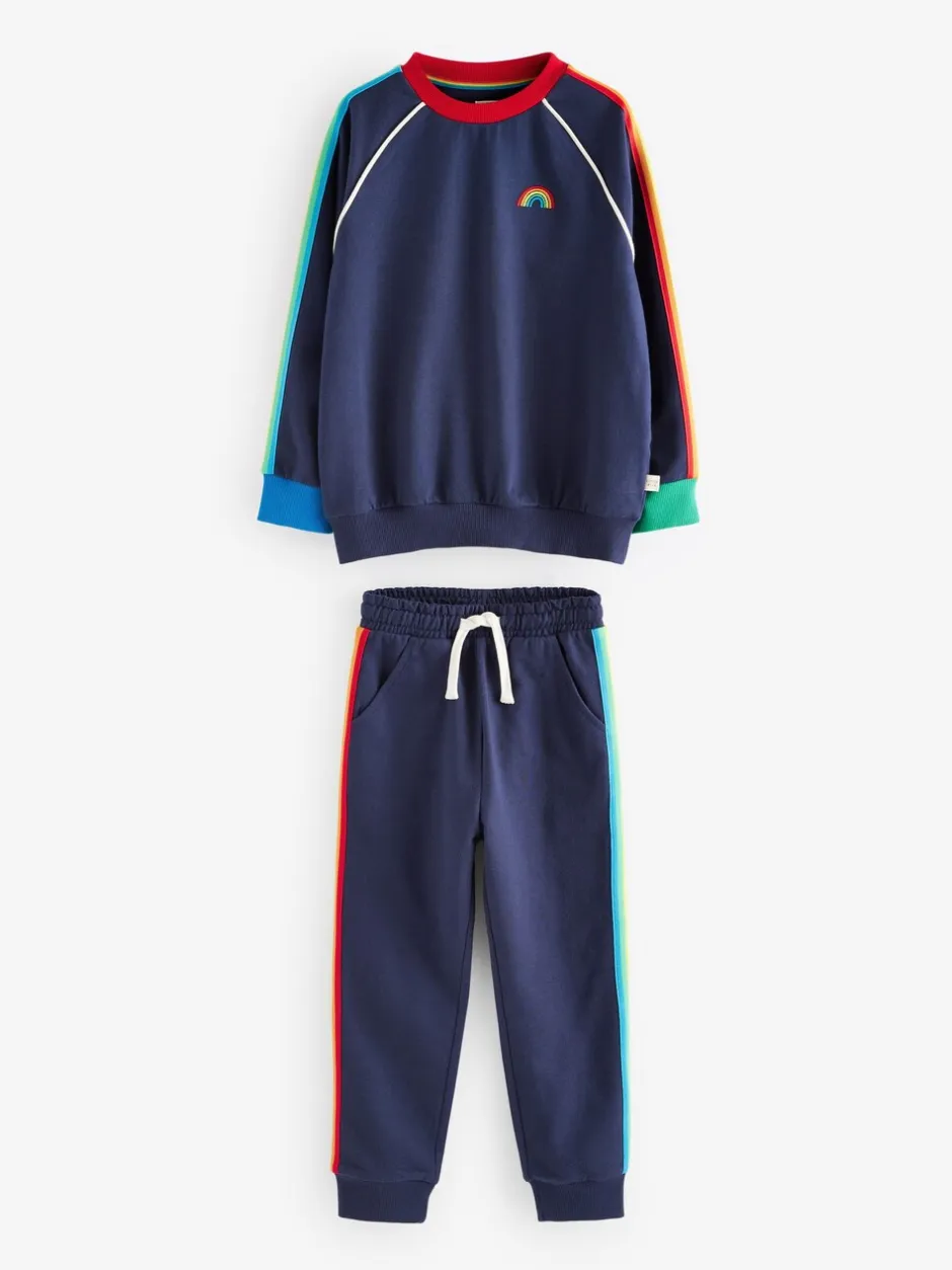 Joggingbroeken|Sweaters En Hoody´S|Little Bird by Jools Oliver Marineblauw - set van sweatshirt en joggingbroek