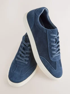 Schoenen|Next - Modieuze suède sneakers Marineblauw