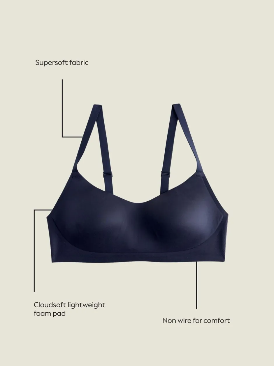 Beha's|Next - N.Premium Cloud Zachte Ultiem Comfort Beha Zonder Beugel Marineblauw