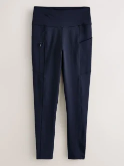 Sportkleding|Leggings En Joggingbroeken|Next - Outdoor legging met fleecevoering en warme handgreep Marineblauw
