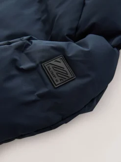 Schoolkleding|Jassen En Jacks|Next Marineblauw - Regenbestendige gewatteerde jas met microfleece voering (3-17jr)