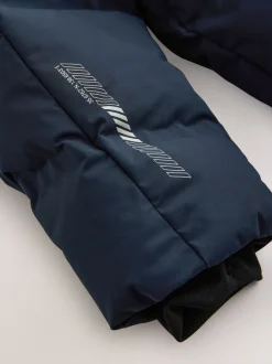 Schoolkleding|Jassen En Jacks|Next Marineblauw - Regenbestendige gewatteerde jas met microfleece voering (3-17jr)