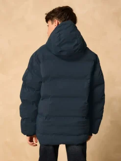 Schoolkleding|Jassen En Jacks|Next Marineblauw - Regenbestendige gewatteerde jas met microfleece voering (3-17jr)