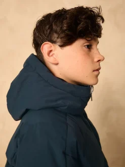 Schoolkleding|Jassen En Jacks|Next Marineblauw - Regenbestendige gewatteerde jas met microfleece voering (3-17jr)