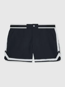 Badkleding|Reiss - Baller | Ché Zwembroek met strepenafwerking Marineblauw