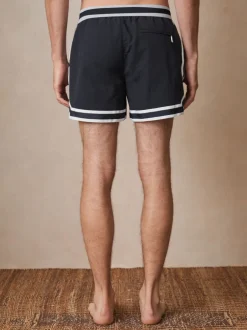 Badkleding|Reiss - Baller | Ché Zwembroek met strepenafwerking Marineblauw