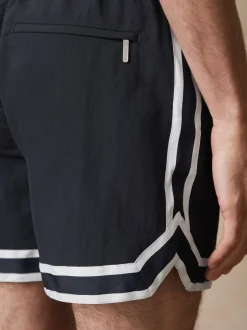 Badkleding|Reiss - Baller | Ché Zwembroek met strepenafwerking Marineblauw