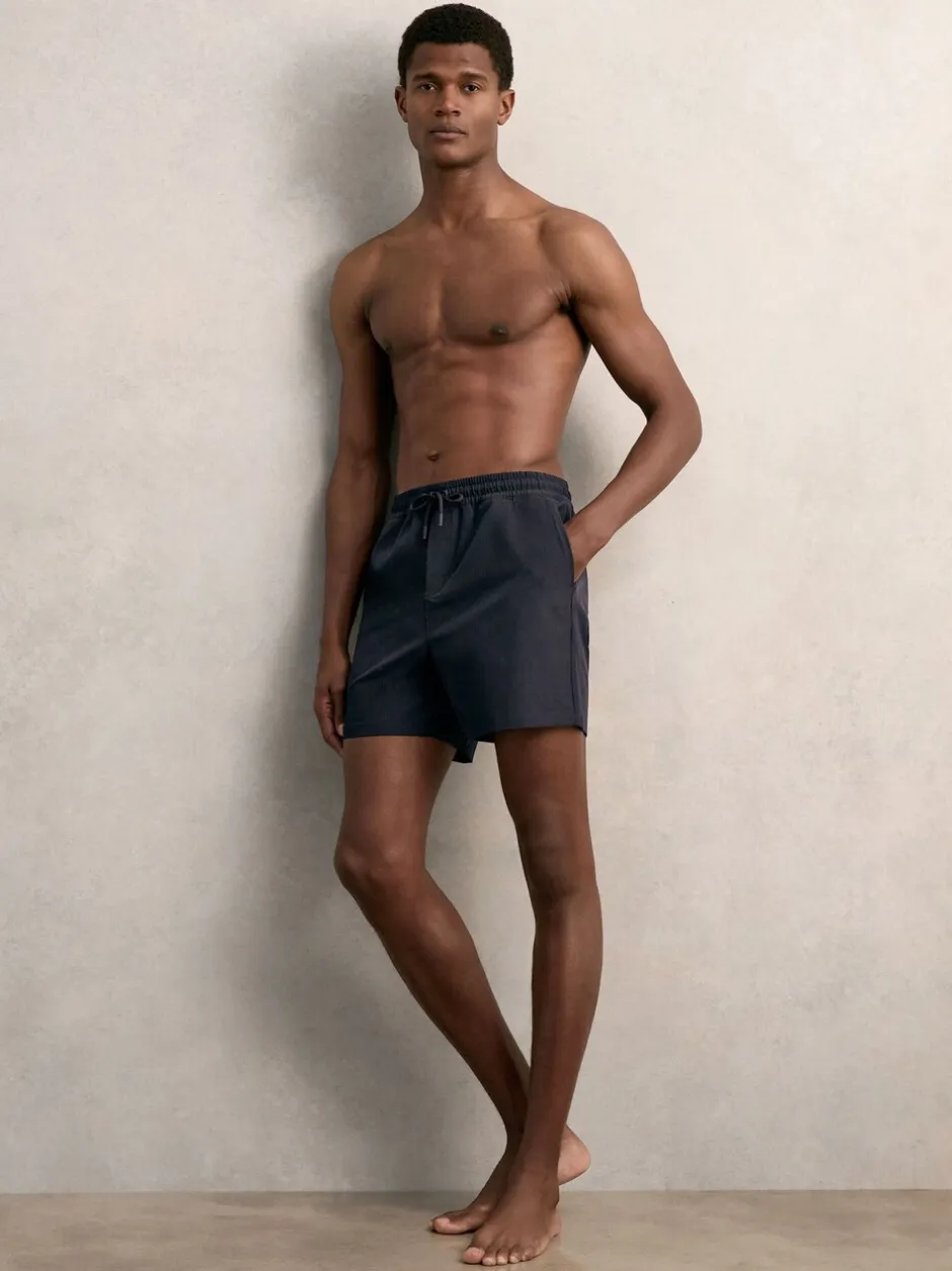Badkleding|Reiss Marineblauw - Cliff Zwembroek met trekkoord