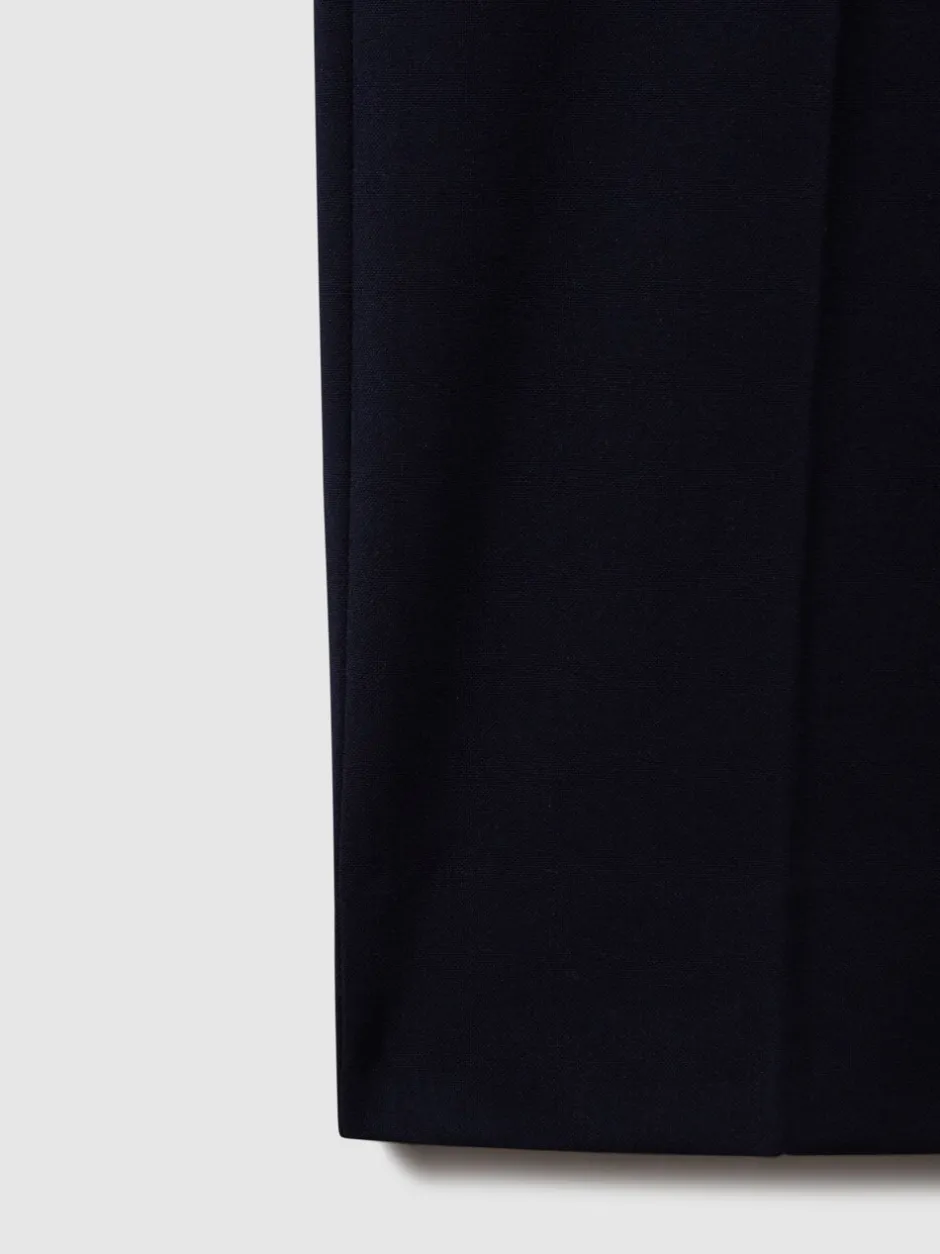 Broeken En Chino's*Reiss Marineblauw - Found stretchy slim fit broeken met trekkoord