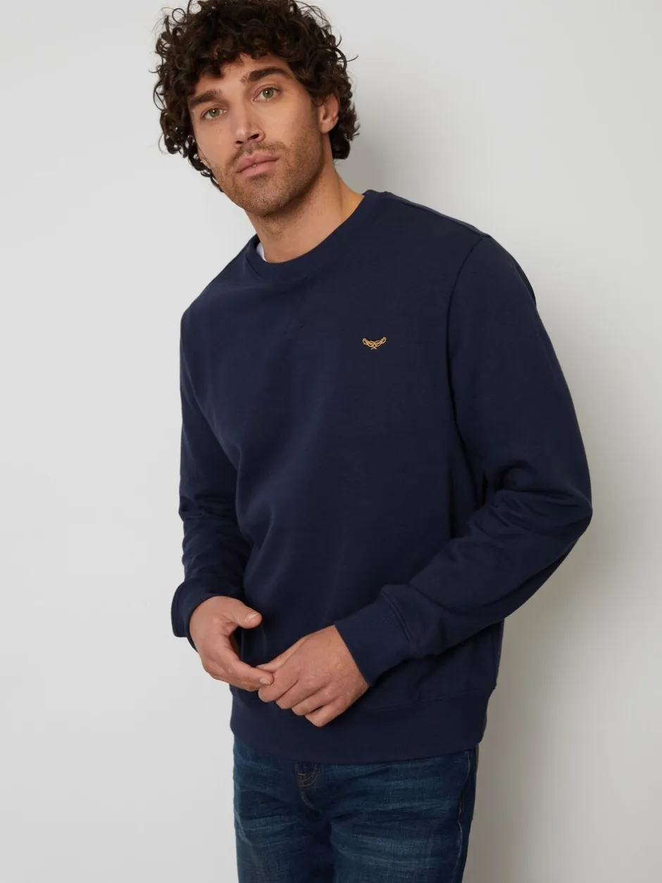 Sweaters En Hoody´S|Sweaters En Hoody´S|Threadbare Marineblauw - Ronde hals - sweatshirt met ronde hals