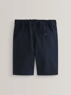 Shorts|Next - Schoolshorts zonder plooien (3-14jr) Marineblauw