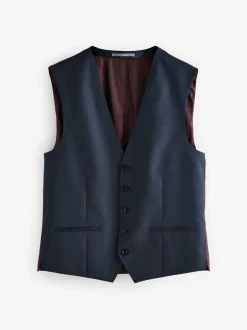 Vesten*Next - Signature Cerutti !00% Italian Wool Suit Waistcoat Marineblauw