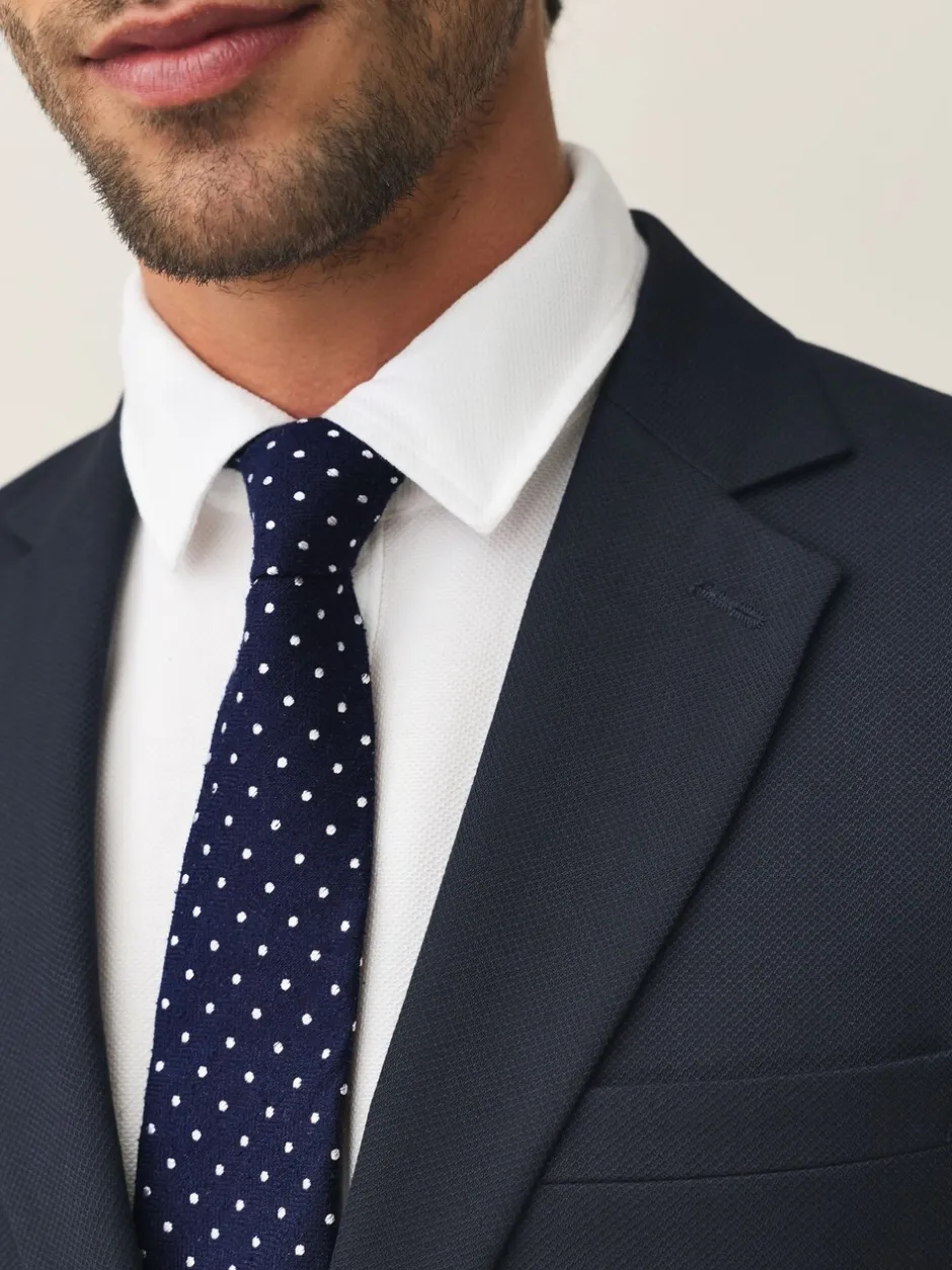 Stropdassen En Pochets*Next Marineblauw - Signature Silk Polka Dot Tie