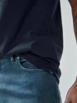 Poloshirts|Next Marineblauw - Slim Fit - Piqué poloshirt met korte mouwen