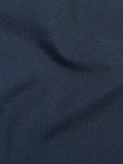 Formele Overhemden|Shirts|Next - Slim Fit - Strijkvrij net overhemd met enkele manchet Marineblauw