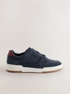 Sneakers*Next - Smart Casual Trainers with Suede Trim Marineblauw