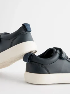 Sneakers|Next - Sneakers met klittenbandsluiting en elastische veters Marineblauw