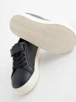 Sneakers|Next - Sneakers met klittenbandsluiting en elastische veters Marineblauw