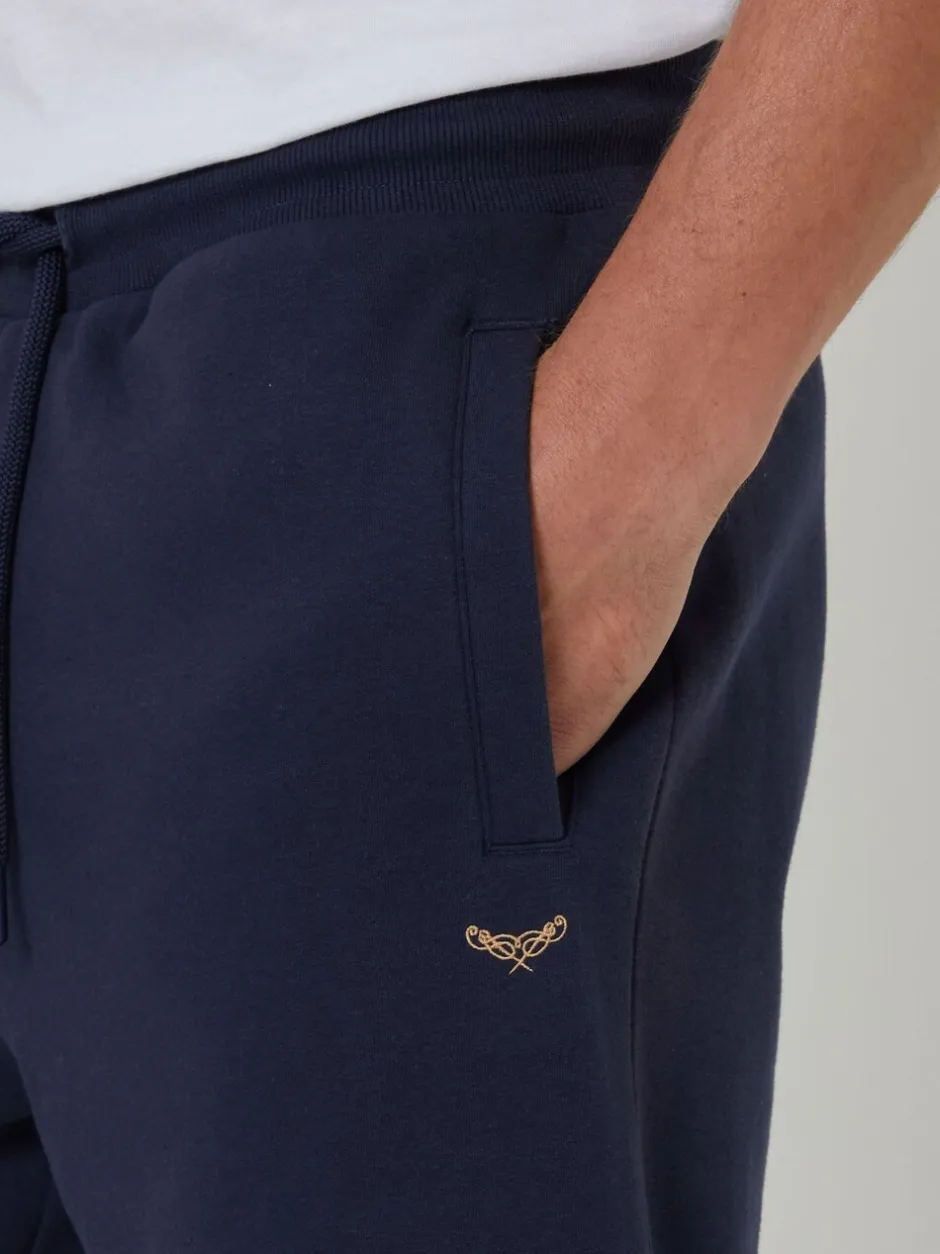 Joggingbroeken|Threadbare Marineblauw - - Katoenen Blend joggingbroek