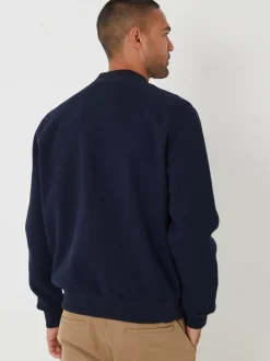 Blazers En Business-Jasjes|Jassen En Jacks|Threadbare - Faux Wool Brushed Bomber Jacket Marineblauw
