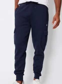 Joggingbroeken|Threadbare - joggingbroek in cargostijl Marineblauw