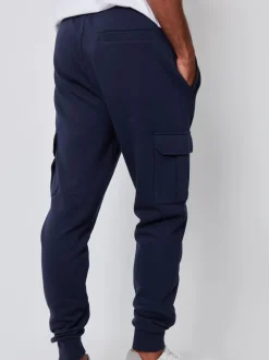 Joggingbroeken|Threadbare - joggingbroek in cargostijl Marineblauw