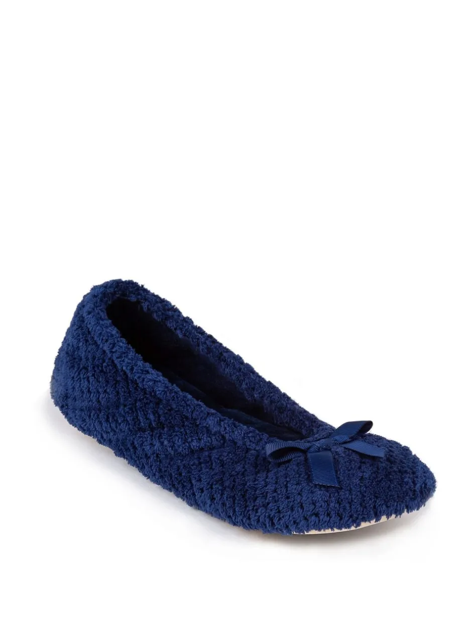 Pantoffels|Totes - - Isotoner Popcorn - Pantoffels Marineblauw