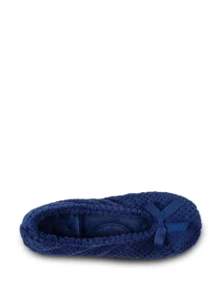 Pantoffels|Totes - - Isotoner Popcorn - Pantoffels Marineblauw