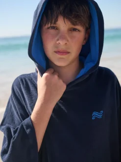 Badkleding|Next - Towelling Poncho (3-16yrs) Marineblauw