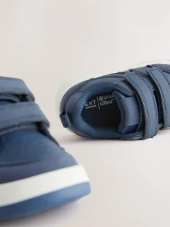 Eerste Schoentjes|Sneakers*Next - Trainers met Klittenbandsluiting en twee banden Marineblauw
