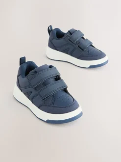 Eerste Schoentjes|Sneakers*Next - Trainers met Klittenbandsluiting en twee banden Marineblauw