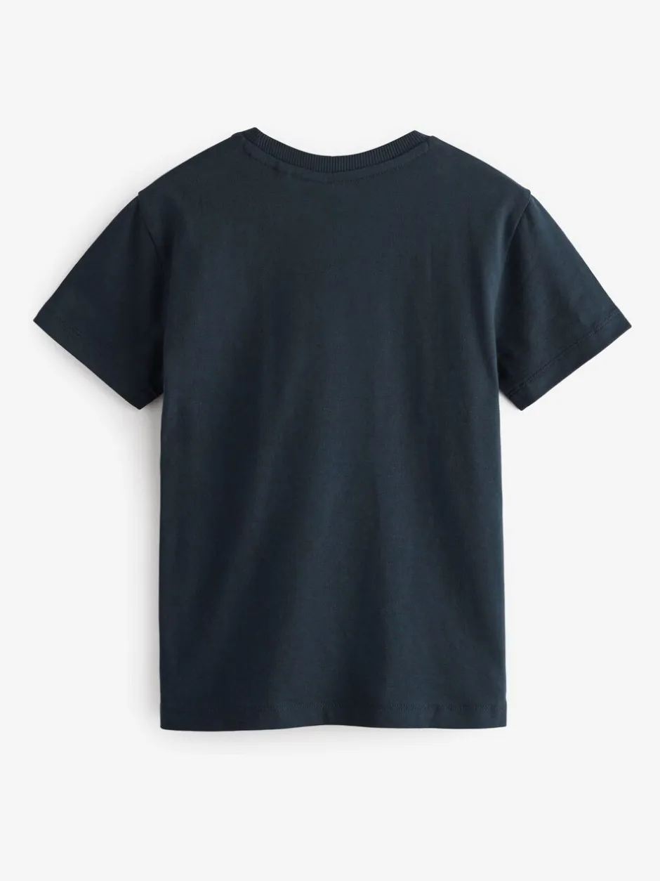 T-Shirts|Tops|Next Marineblauw - T-shirt met korte mouwen (3-16jr)